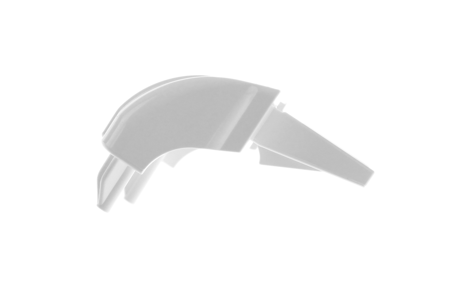 WG03L00648 - Genuine OEM GE Refrigerator Bottle Bar End Cap, Left or Right, White